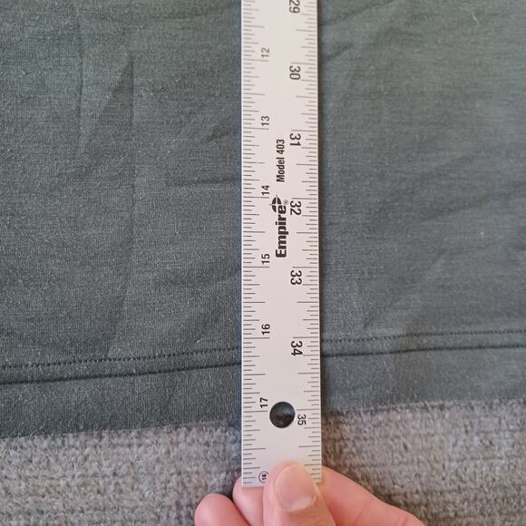 Spanx Air Essentials Sweater Dress Womens M Gray Crew Neck Casual Stretch Pocket - Picture 6 of 9